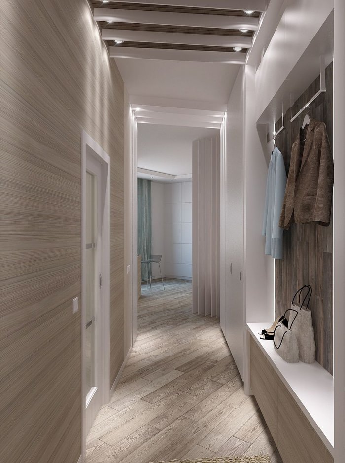 Коридор в светлых тон х