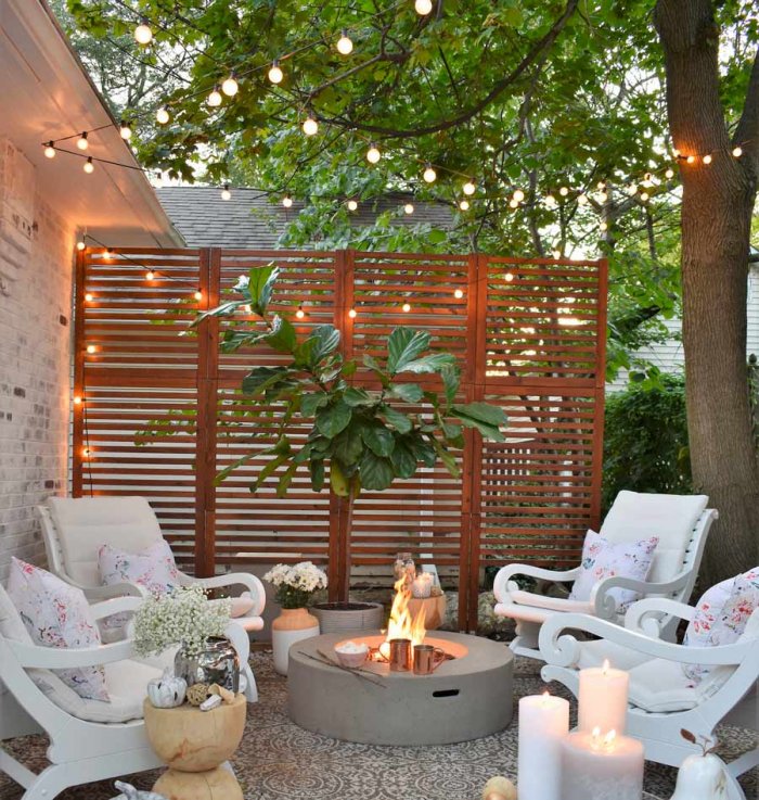 Уютный задний дворик