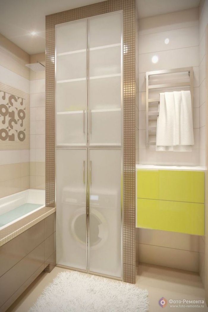 Шкаф в маленькую ванную