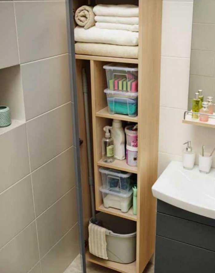 Шкаф-колонна Cersanit Smart ясень,