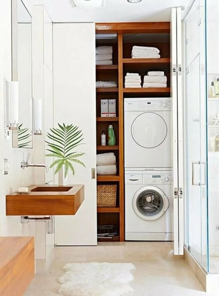 Стиральная машина встроенная в шкаф