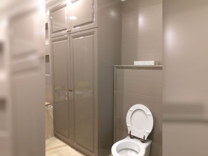 Встроенный шкаф в ванной