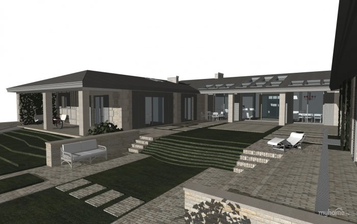 Проекты одноэтажных домов буквой п