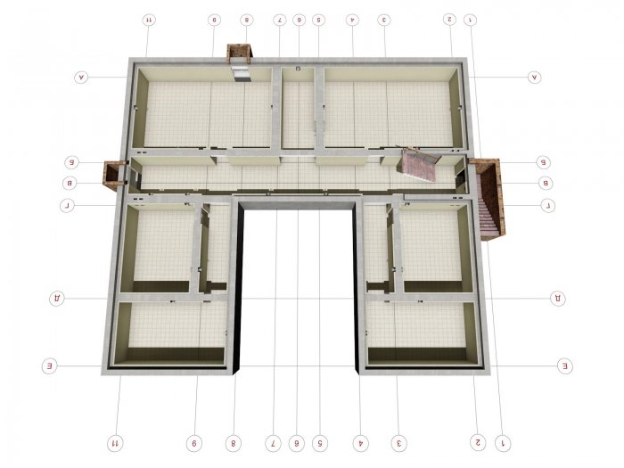 Планировки п образных домов