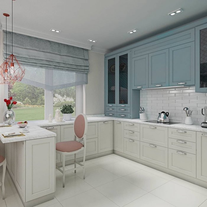 Кухня в белом цвете