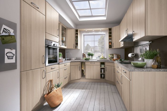 Планировка кухни п образная