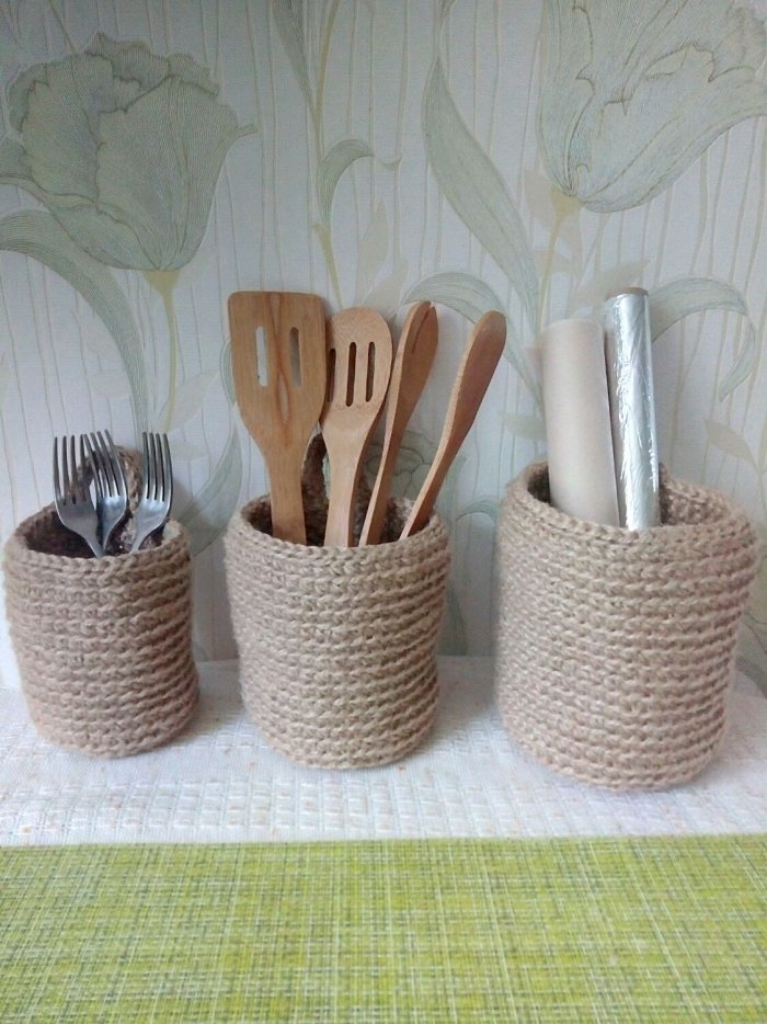 Корзины джутовые Садовод