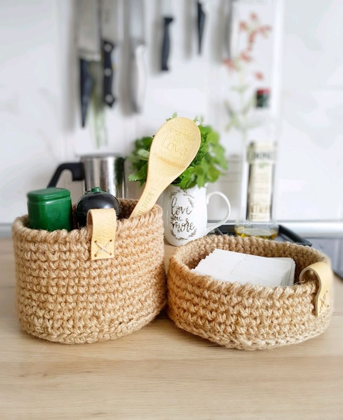 Корзина из джута икеа