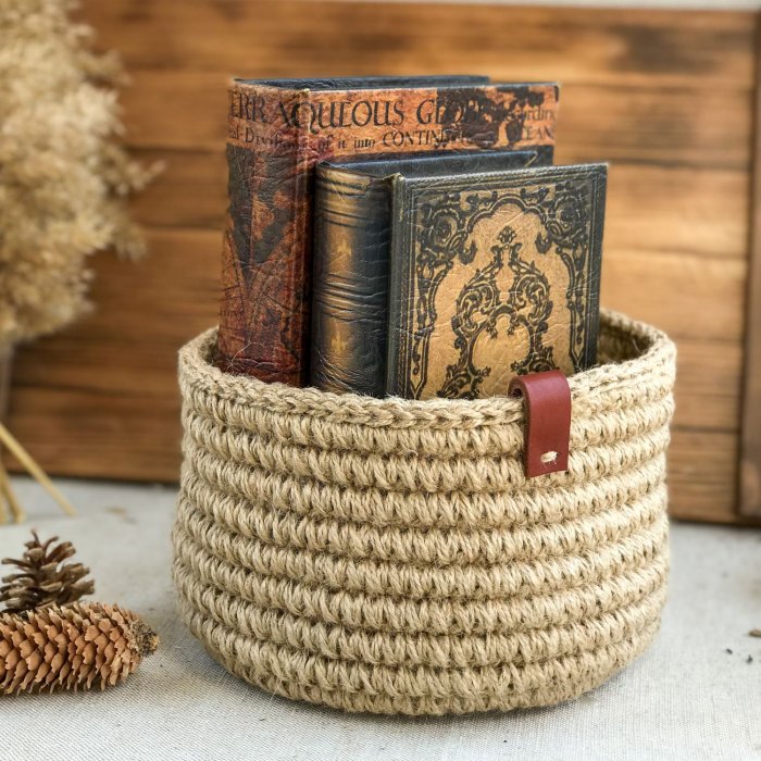 Интерьерные вещи из джута