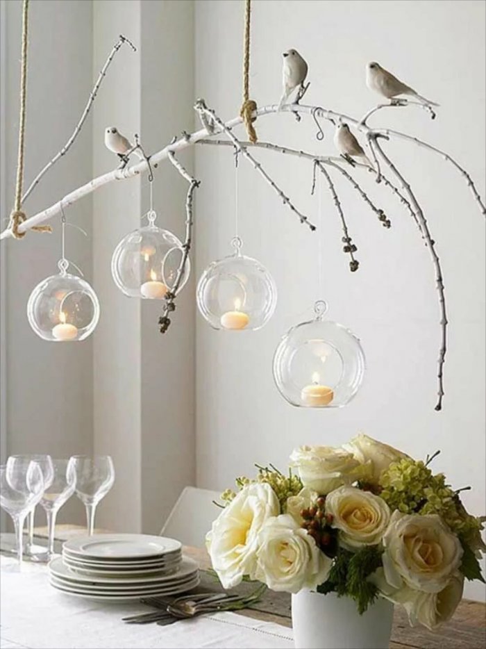 Ветки в интерьере