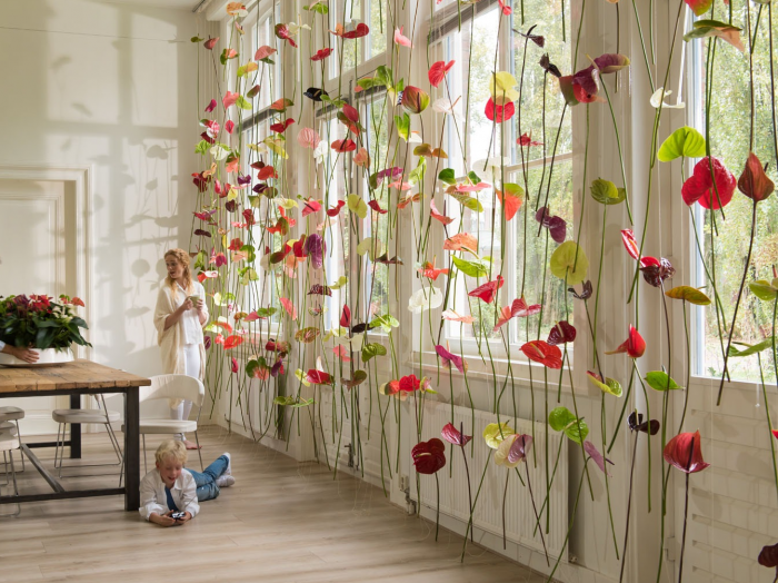 Украшение интерьера цветами