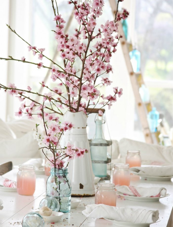 Весенний декор стола