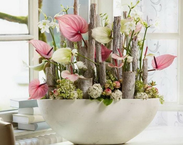 Флористические композиции в интерьере