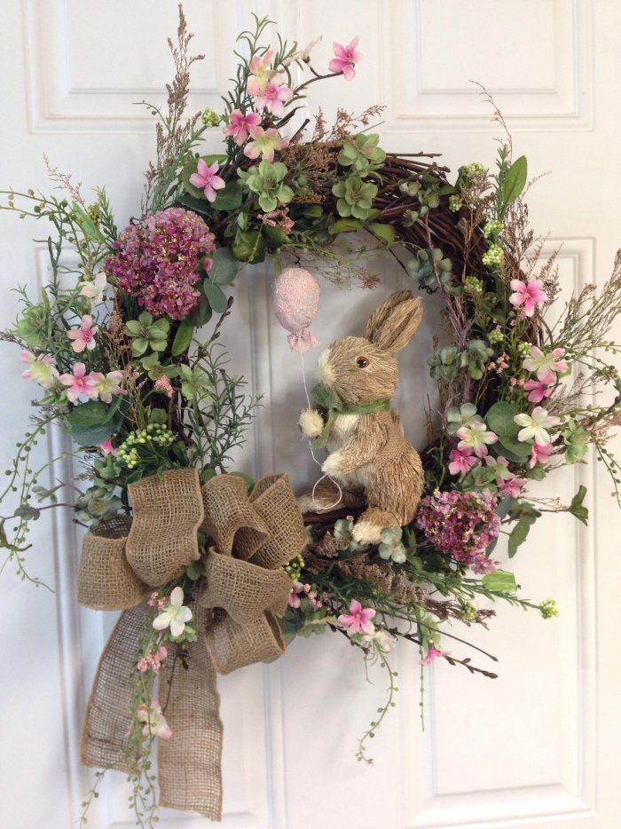 Декор пасхального венка