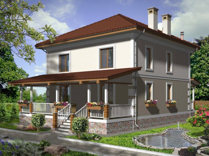 Проекты двухэтажных домов