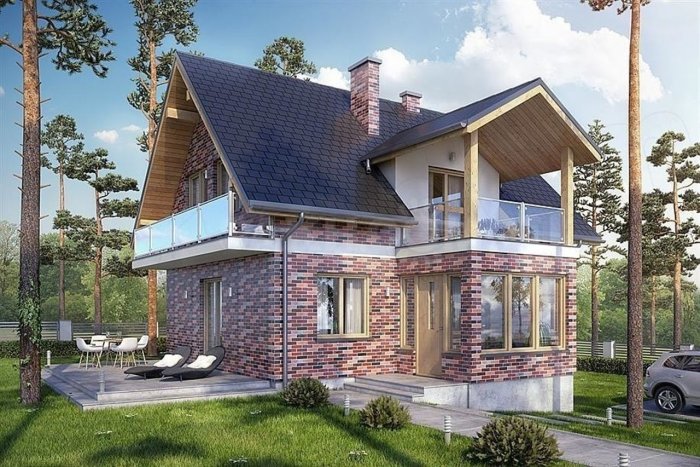 Коттедж с лоджией