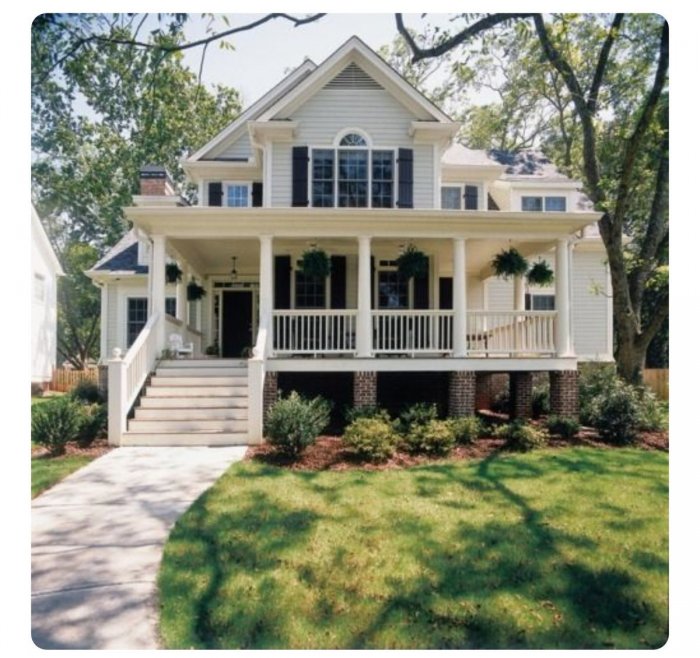 Американский дом с террасой