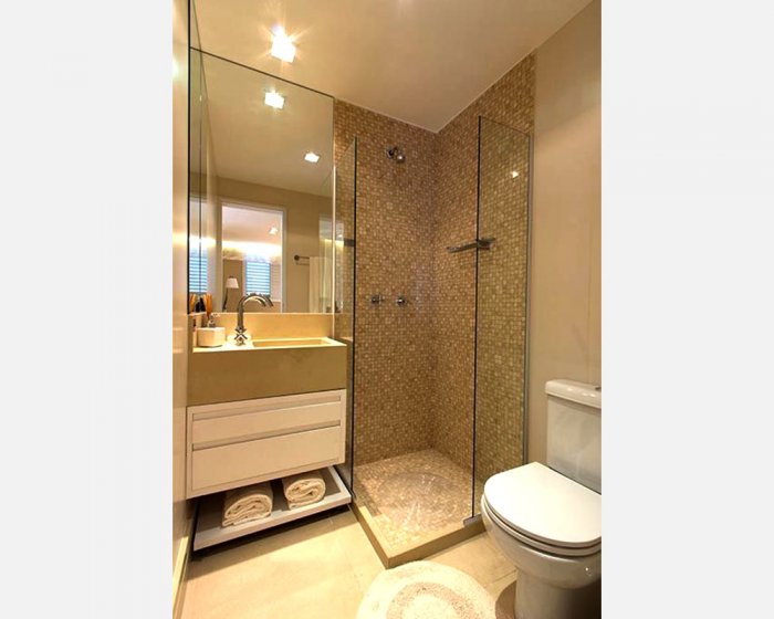 Ванная в хрущевке с душевой