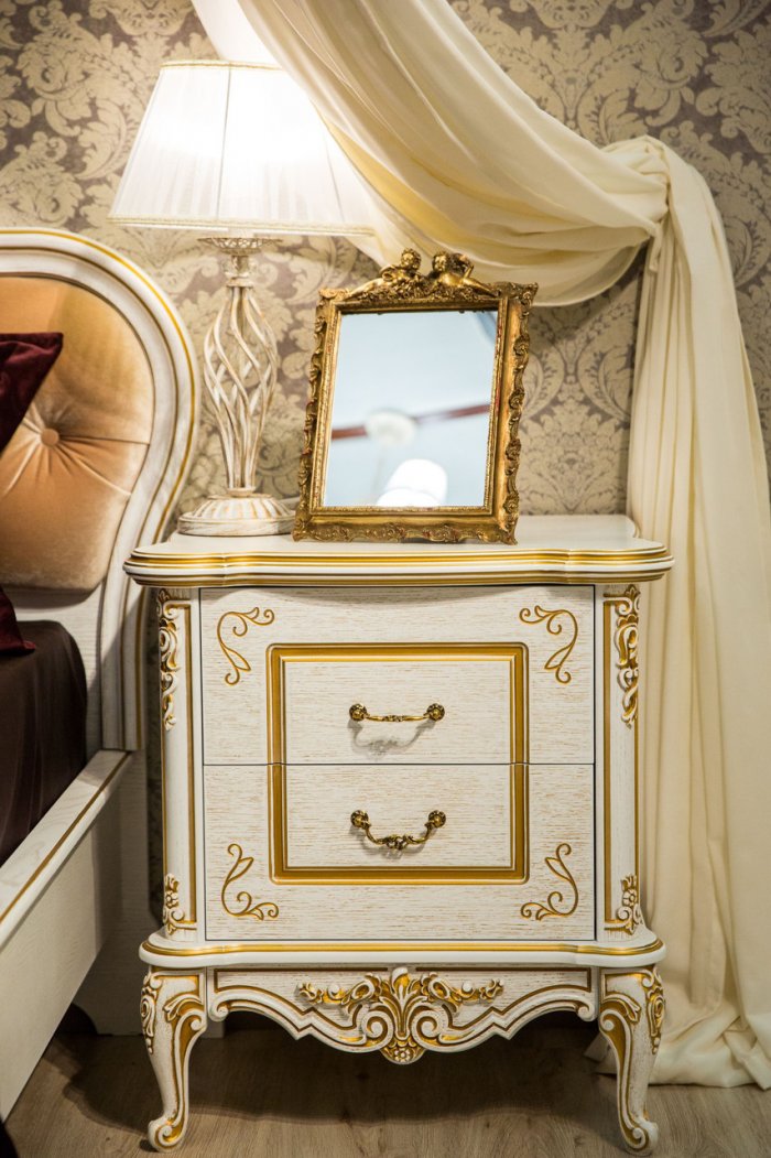 Мебель Черноземья спальня Барокко слоновая кость