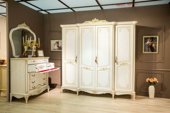 Мебель Черноземья спальня слоновая кость