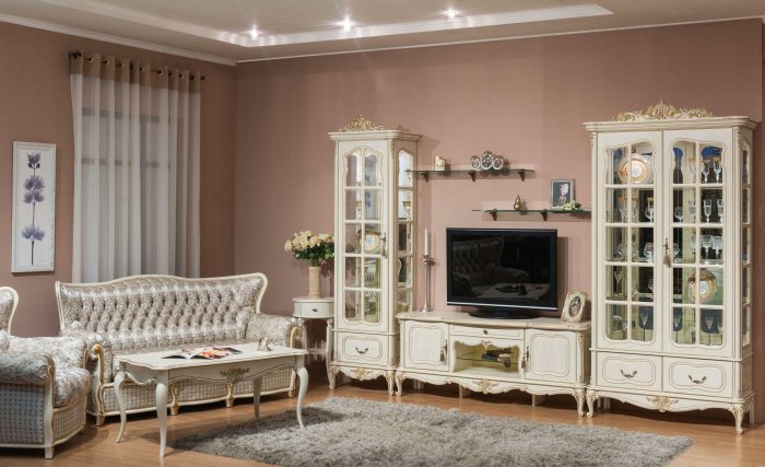 Гостиная Элеганца слоновая кость