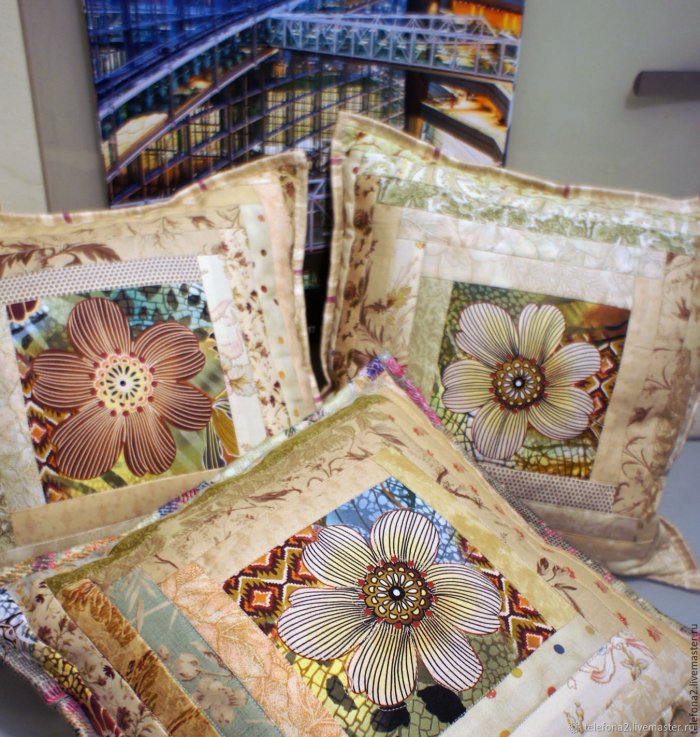 Сидушки в стиле пэчворк