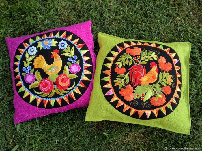 Лоскутная наволочка на подушку