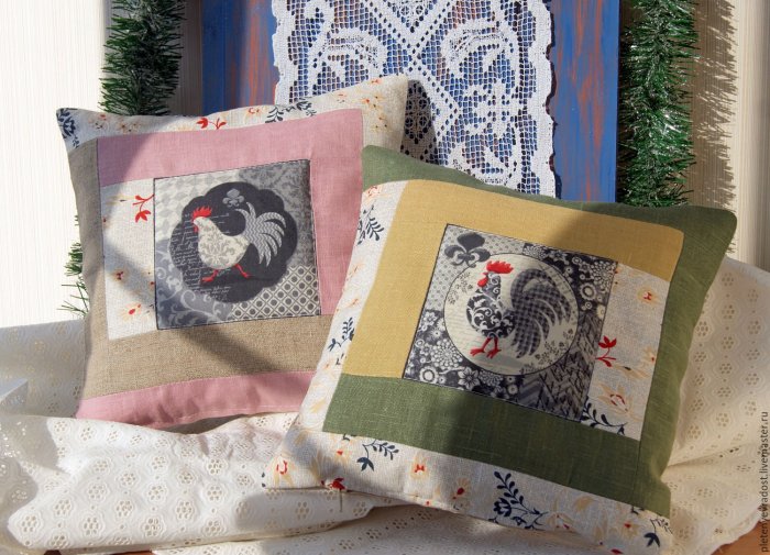 Подушки пэчворк