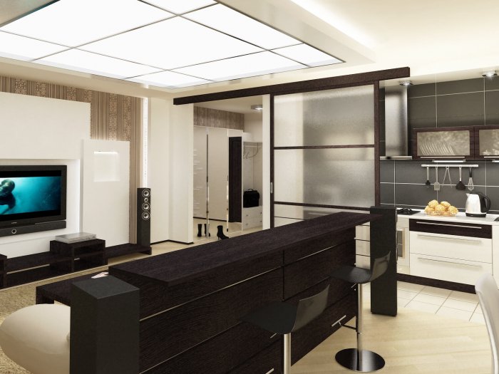 Кухня гостиная