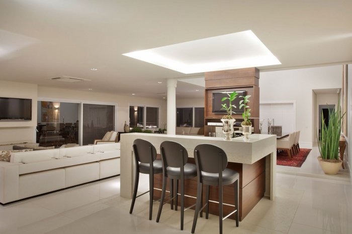 Гостиная с островом