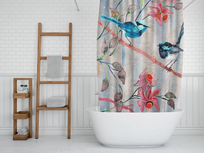 Интердекор в г Козелька Ду кабины со шторойльфиныплитке