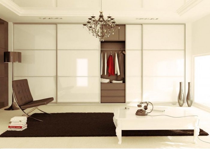 Встроенный шкаф в гостиной