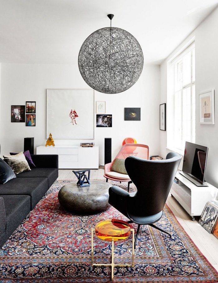 Ковер в скандинавском интерьере