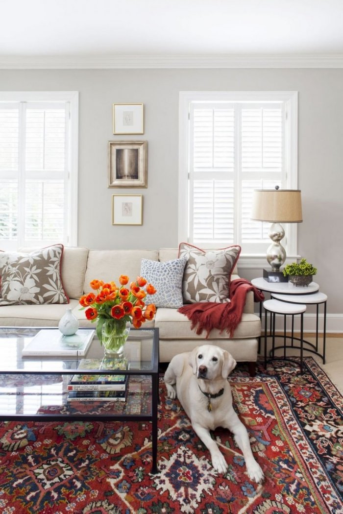 Восточный ковер в интерьере