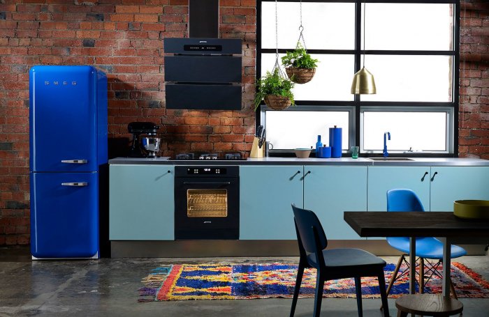 Холодильник Смег ретро цвета