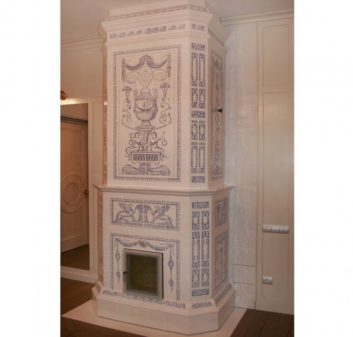 Изразцовая печь голландка