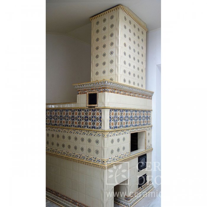 Отделка печей изразцами