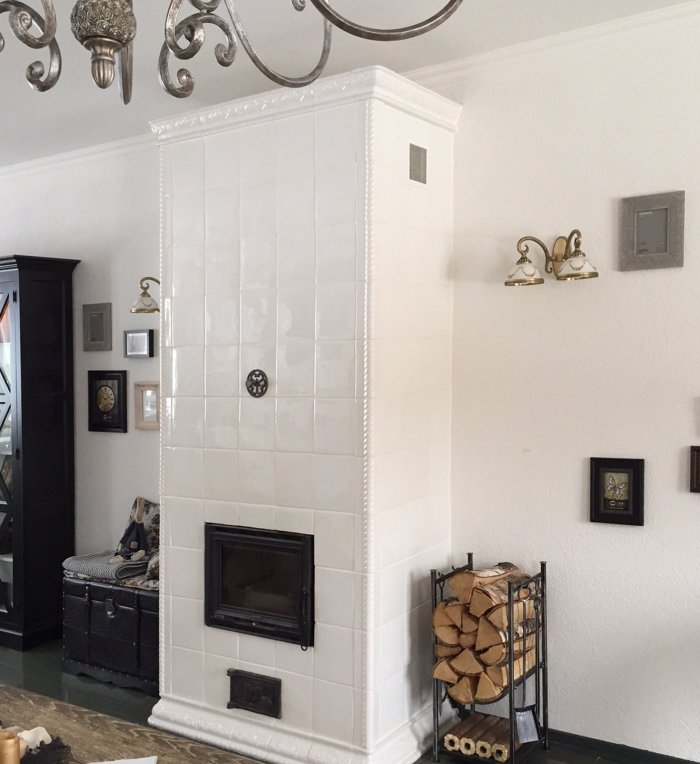 Голландка синяя