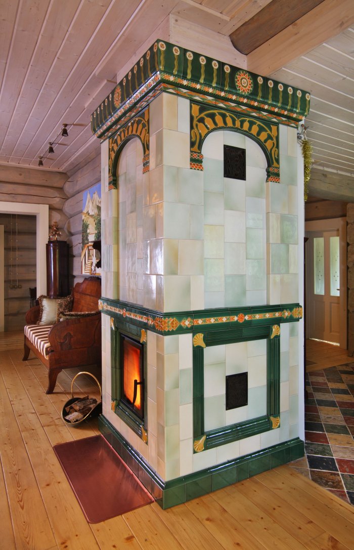 Изразцовая печь голландка