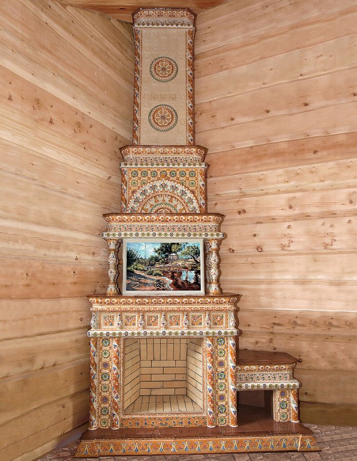 Печи изразцовые домик Петра