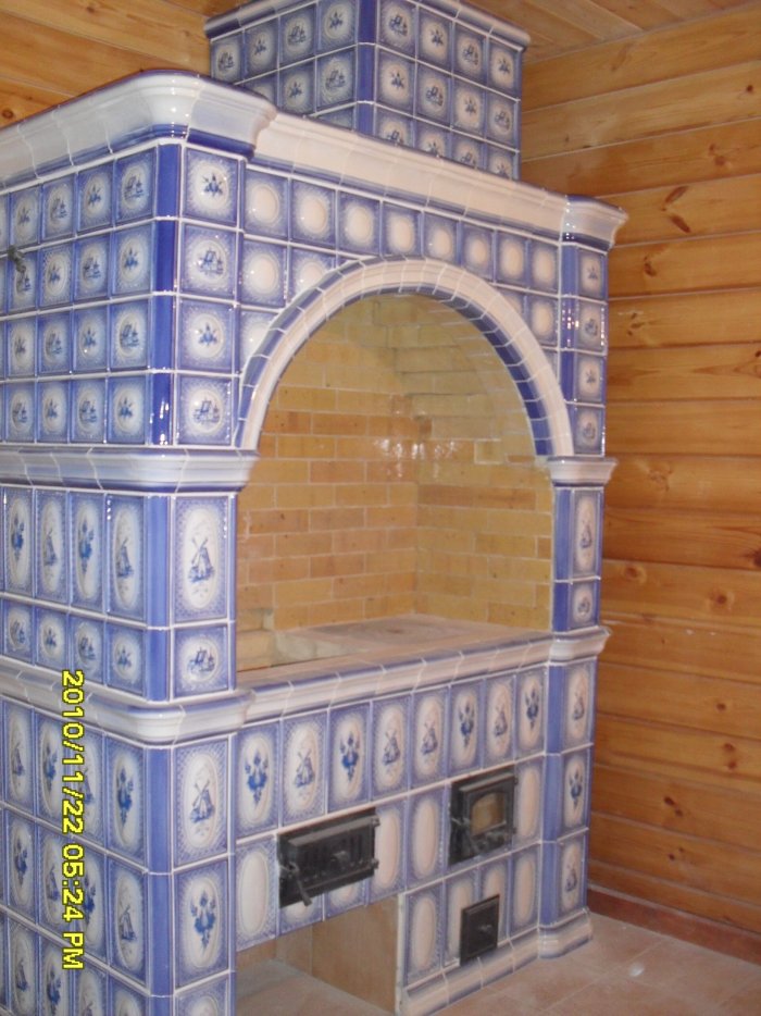 Изразцовая печь камин Боткина