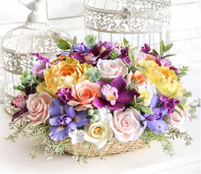 Нежные цветочные композиции