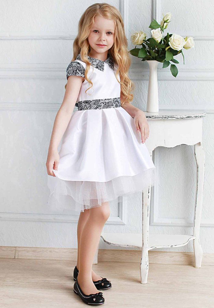 Платье Зиронька 38-8006-1 р.80-128 см белое