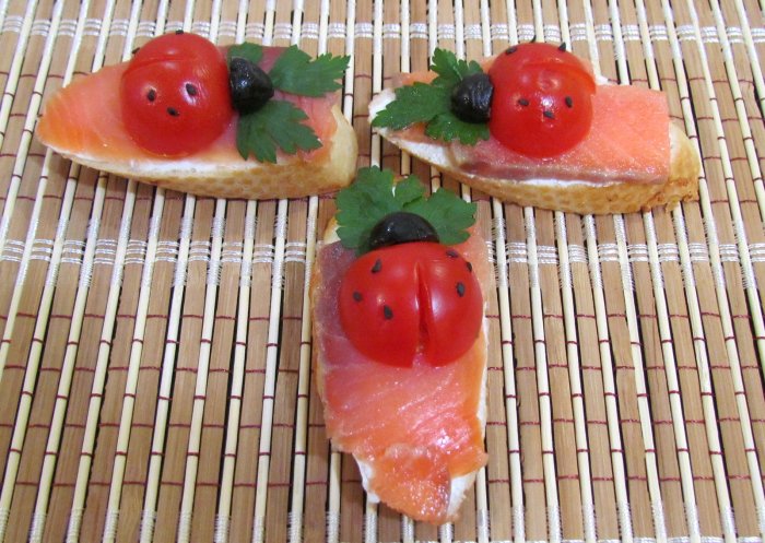 Украшение бутербродов для детей