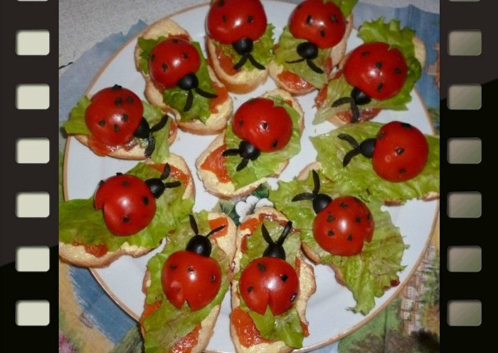 Бутерброды в виде животных