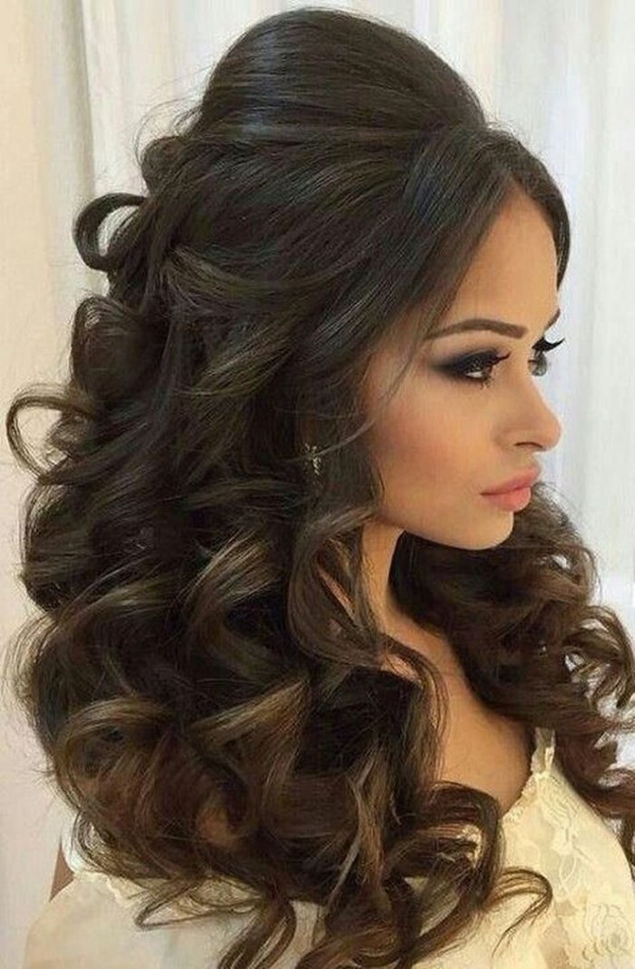 Вечерние причёски на длинные волосы на выпускной