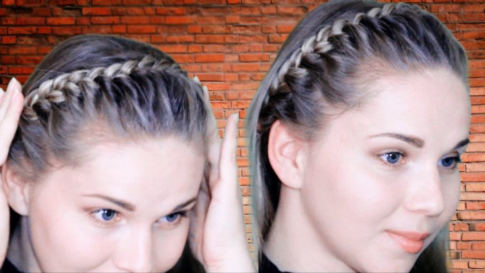 Коса из челки