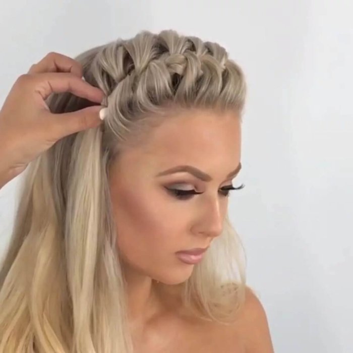 Французская коса ободок