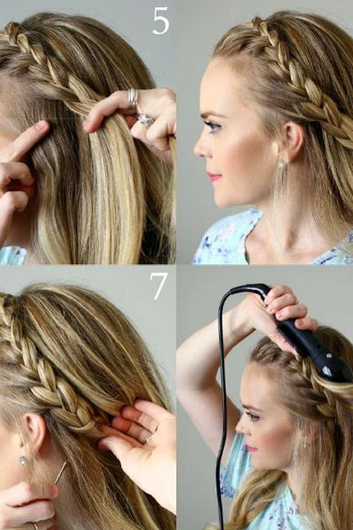 Ободок из волос прическа для девочки