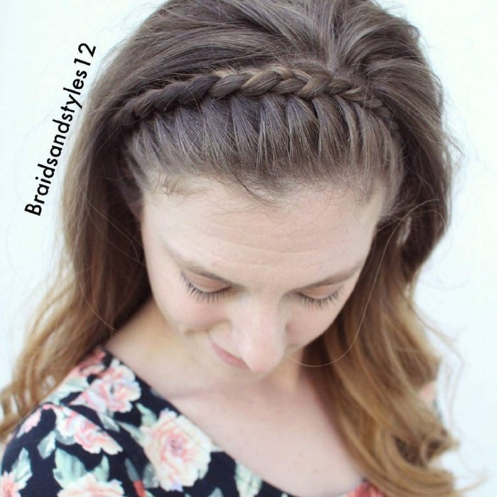 Косичка ободок